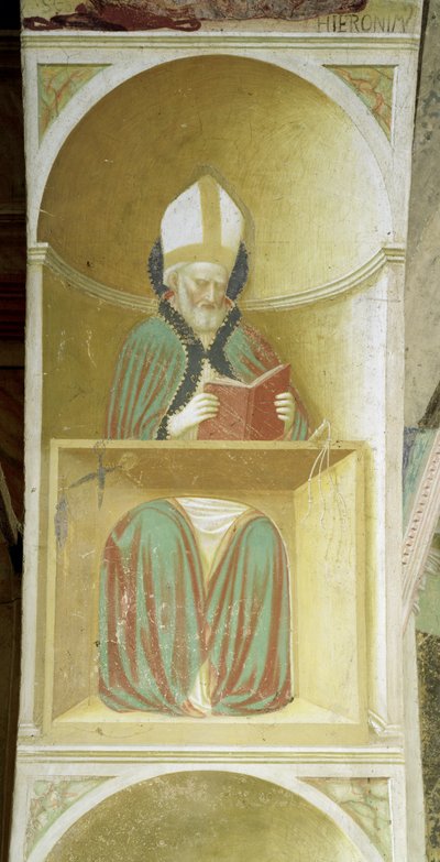 St. Ambrose of Milan from the intrados of the apse by Tommaso Masolino da Panicale